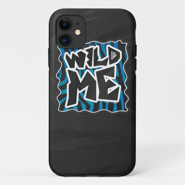 Wild Me Zebra Black and Blue Case-Mate iPhone Hülle (Rückseite)