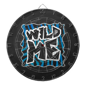 Wild Me Zebra Black and Blue Dartscheibe