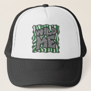 Wild Me Zebra Green und White Truckerkappe