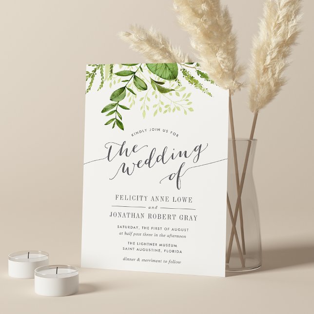 Wild Meadow Botanische Hochzeitseinladung Einladung (Von Creator hochgeladen)