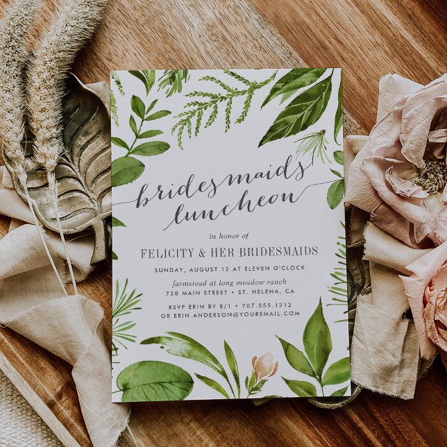 Wild Meadow Bridesmaids Luncheon Einladung (Von Creator hochgeladen)