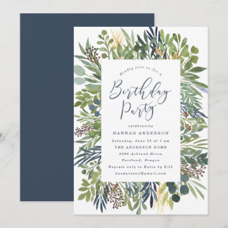 Wild Meadow | Einladung zur botanischen Geburtstag