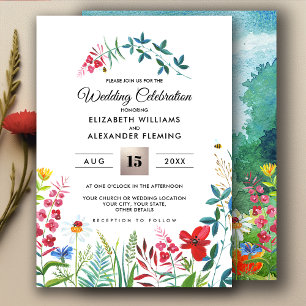 Wild Meadow   Einladungen für Hochzeiten im Sommer
