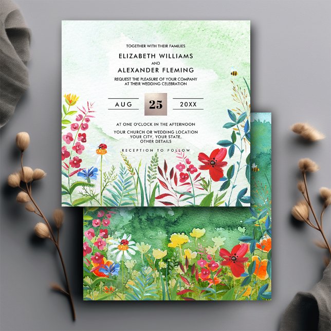 Wild Meadow | Einladungen für Hochzeiten im Sommer (Von Creator hochgeladen)
