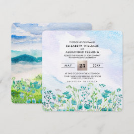 Wild Meadow | Frühgebirge Hochzeitseinladungen Einladung