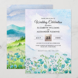 Wild Meadow | Frühgebirge Hochzeitseinladungen Einladung