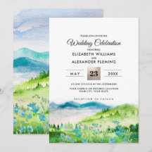 Wild Meadow | Frühgebirge Hochzeitseinladungen
