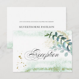 Wild Meadow | Grüne botanische Hochzeitsempfehlung Einladung