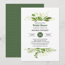 Wild Meadow | Grünes botanisches Brautparty