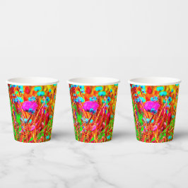 Wild Meadow in Bloom Pop Art Pappbecher