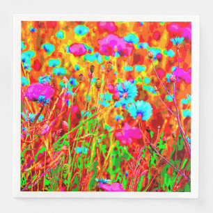 Wild Meadow in Bloom Pop Art Serviette