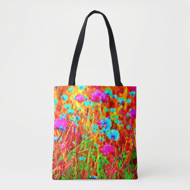 Wild Meadow in Bloom Pop Art Tasche (Vorderseite)