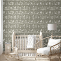 Wild Meadow Minimalist Botanical Silhouette Sage