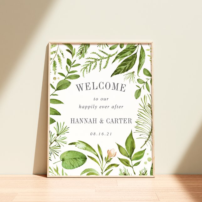 Wild Meadow Wedding Welcome Poster (Von Creator hochgeladen)