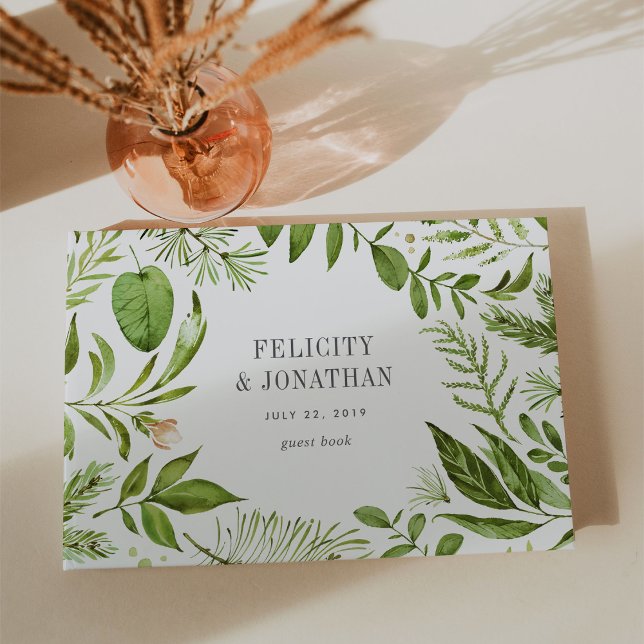 Wild Meadow Wreath | Hochzeit Gästebuch (Von Creator hochgeladen)