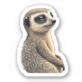 Wild Meerkat Sticker