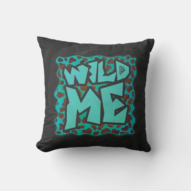 Wild mir Dalmatiner Brown und Aquamarines Design Kissen (Vorderseite)