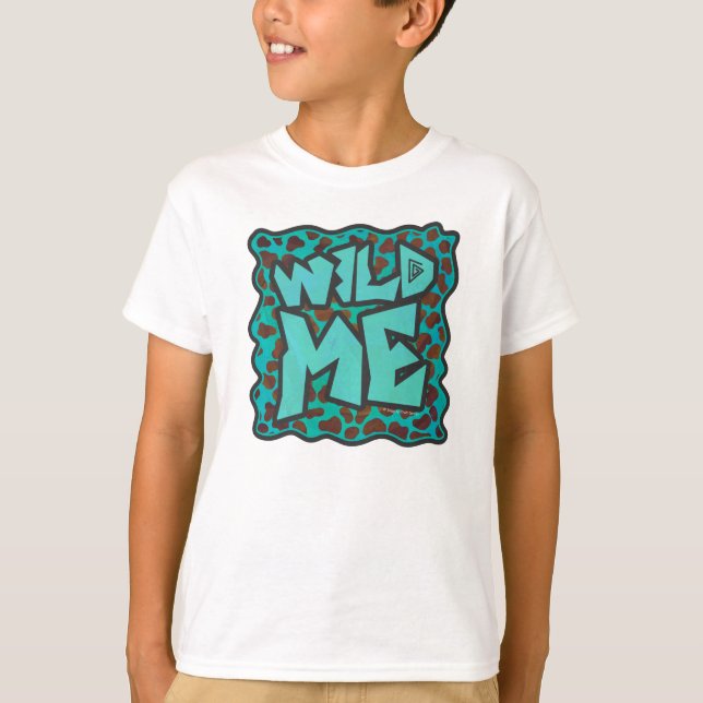 Wild mir Dalmatiner Brown und Aquamarines Design T-Shirt (Vorderseite)