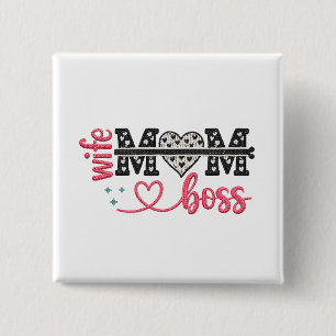 Wild Mom Boss Herz Button