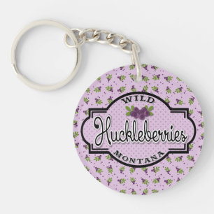 Wild Montana Huckleberries Key Fob