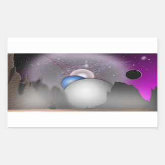 Wild Moon Space Art - Aufkleber