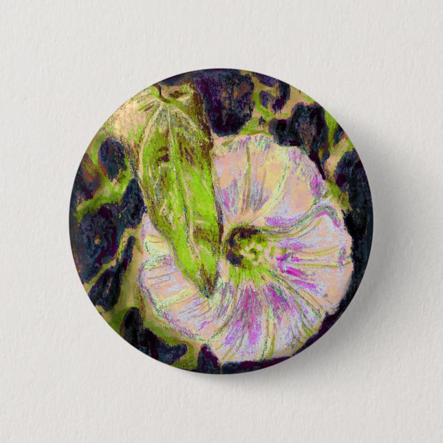 Wild Morning Glory von Alexandra Cook Button (Vorderseite)