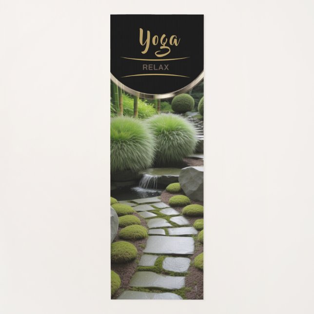 Wild Moss Bush Path - Yoga Mat Yogamatte (Vorderseite)