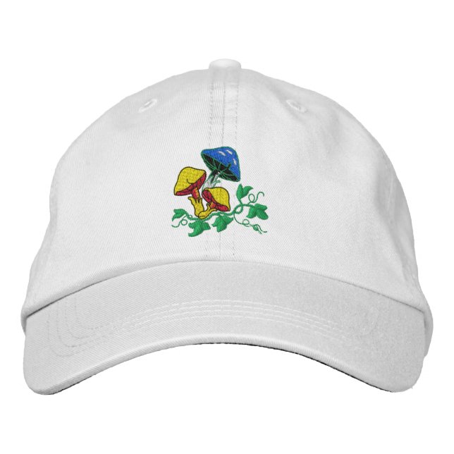 Wild Mushroom bestickte Cap Baseballkappe (Vorderseite)