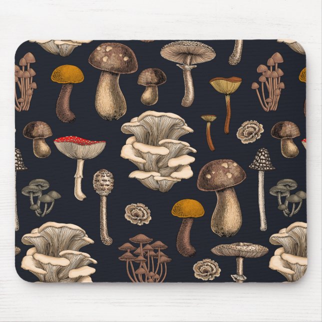 Wild Mushrooms on Grafit Mousepad (Vorne)