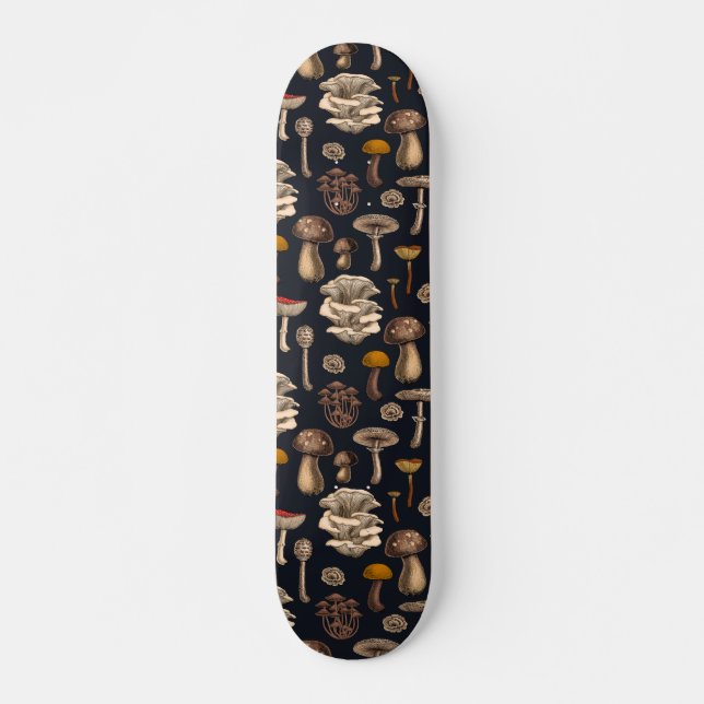 Wild Mushrooms on Grafit Skateboard (Vorne)