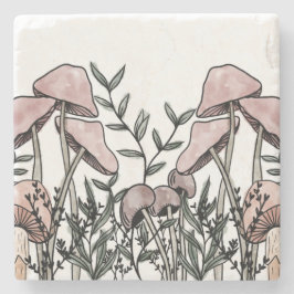 Wild Mushrooms Steinuntersetzer