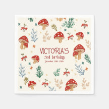 Wild Mushrooms Whimsical Forest Birthday Party