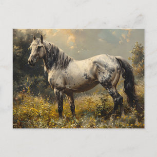 Wild Mustang Landschaftsmalerei Postkarte