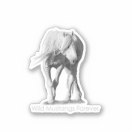 Wild Mustangs Forever Sticker