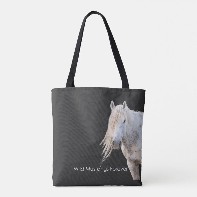 Wild Mustangs Forever Tote Bag Tasche (Rückseite)