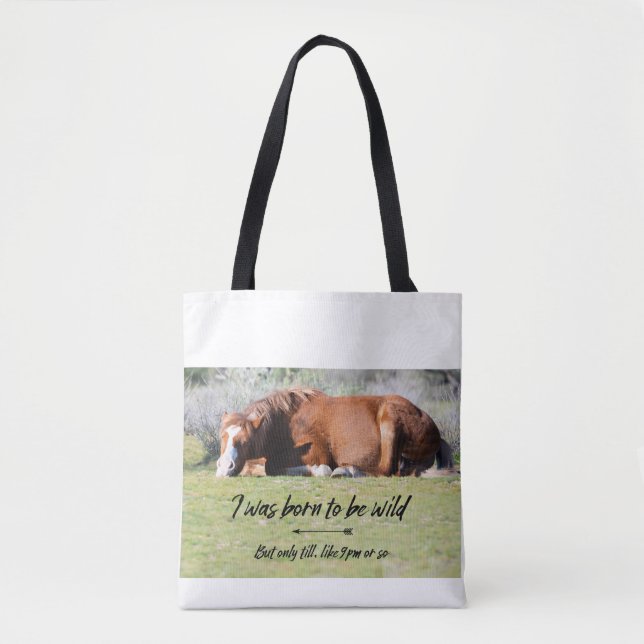 Wild Mustangs Forever Tote Bag Tasche (Vorderseite)