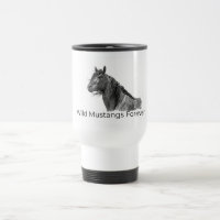 Wild Mustangs Forever Travel Mug