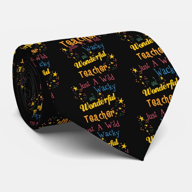 Wild N Wacky Teacher Krawatte (Gerollt)