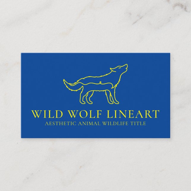 Wild-Natur-Wolf Visitenkarte (Vorderseite)