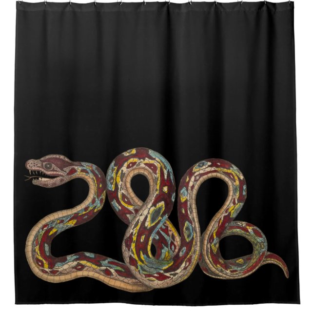 Wild Nature Boa Constrictor Snake Duschvorhang (Vorderseite)
