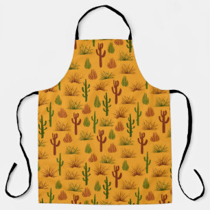 Wild Nature Cactus Bushes Pattern Schürze
