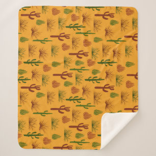 Wild Nature Cactus Bushes Pattern Sherpadecke