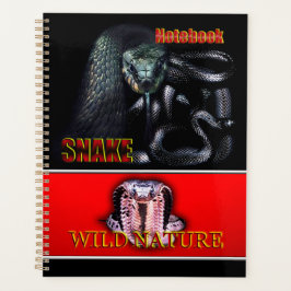 WILD NATURE - schwarze SNAKE-Designkollektion Planer