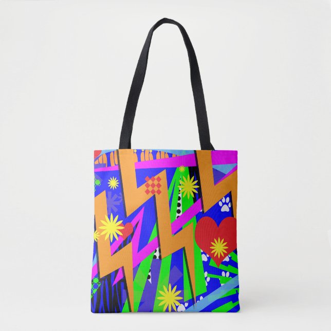 Wild Neon Erinnerungen Tasche (Vorderseite)