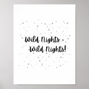 Wild Nights Emily Dickinson Poster