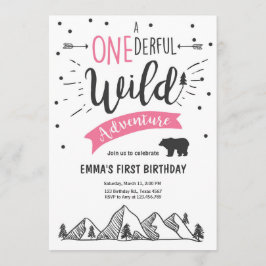 Wild OnAdventure Einladung zum Geburtstag Girl
