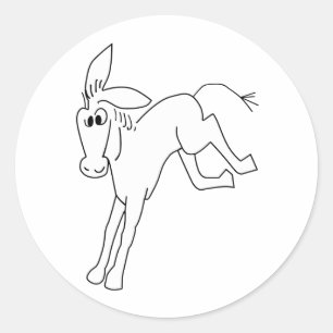 Wild Onager U-338 29. Flotilla Runder Aufkleber