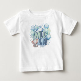Wild One 1. Geburtstag Wasserfarbe Baby T-shirt