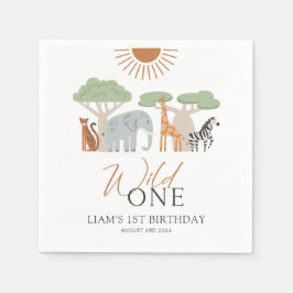 Wild One 1. Geburtstagsparty Napkins Serviette