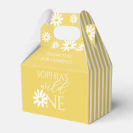 Wild One 1st Birthday Party Boho Daisy Geschenkschachtel